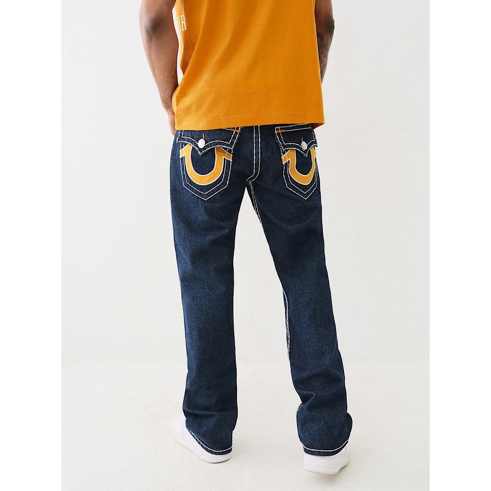 True Religion Billy Super T Relaxed Bootcut Jeans Body Rinse‎ Blue Indigo 36 NWT